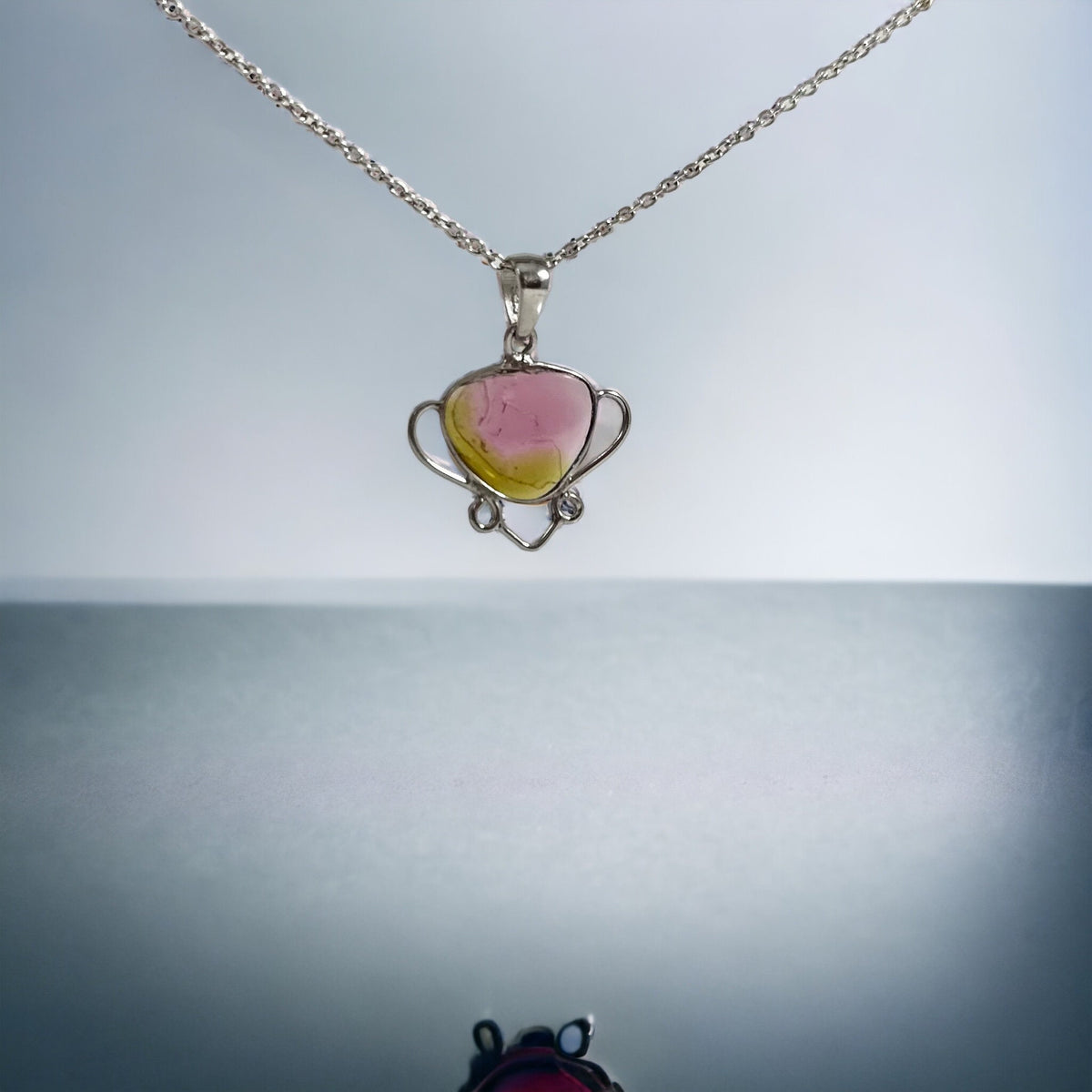 Watermelon Tourmaline Pendant - GenuineTourmaline Pendant - Rare Tourmaline - Pink Gemstone Pendant - Solid 925 Sterling Silver Pendant