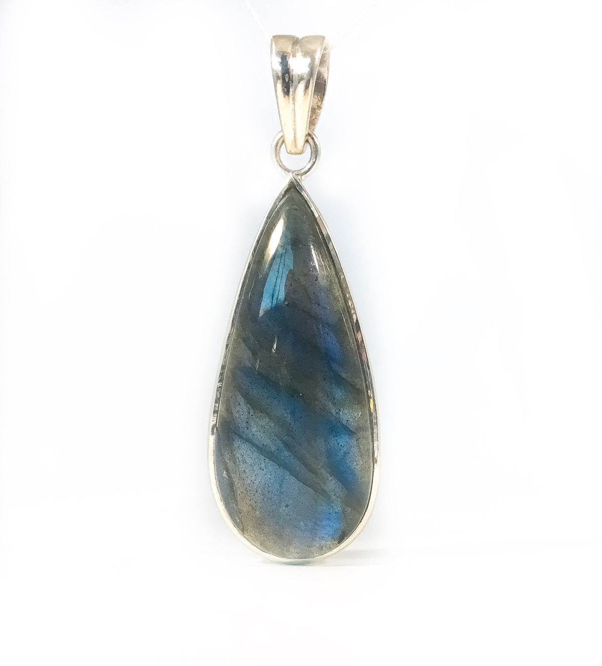 Labradorite Pendant - Classy Labradorite - Genuine Handpicked Labradorite - Unisex Pendant - Solid 925 Sterling Silver Pendant