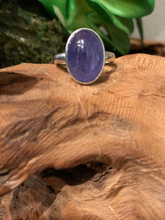 Tanzanite Ring - US 7.5 - December Birthstone - Blue Gemstone Ring - Birthday Gift - Anniversary Gift - Solid 925 Sterling Silver Ring