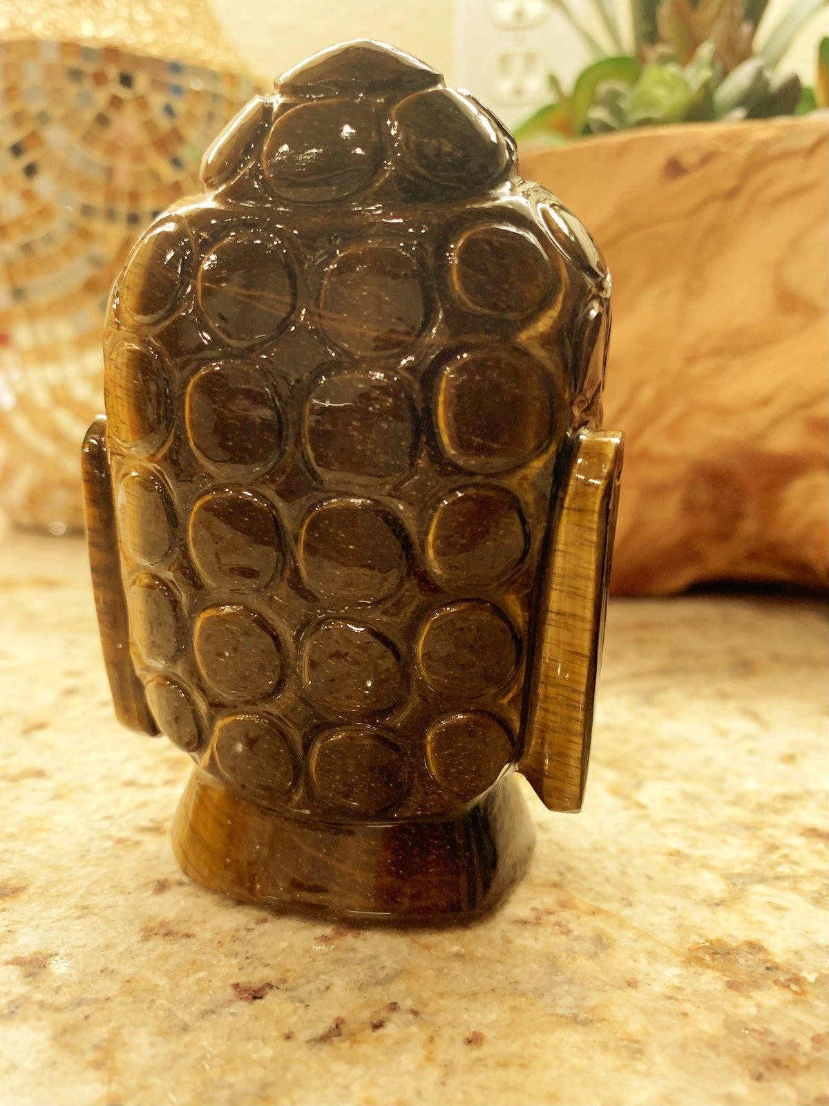 Natural Tiger Eye Buddha - Natural Gemstone Buddha - Healing Buddha - Healing Tiger Eye Buddha - Carved Gemstone Figurine - Gemstone Gift