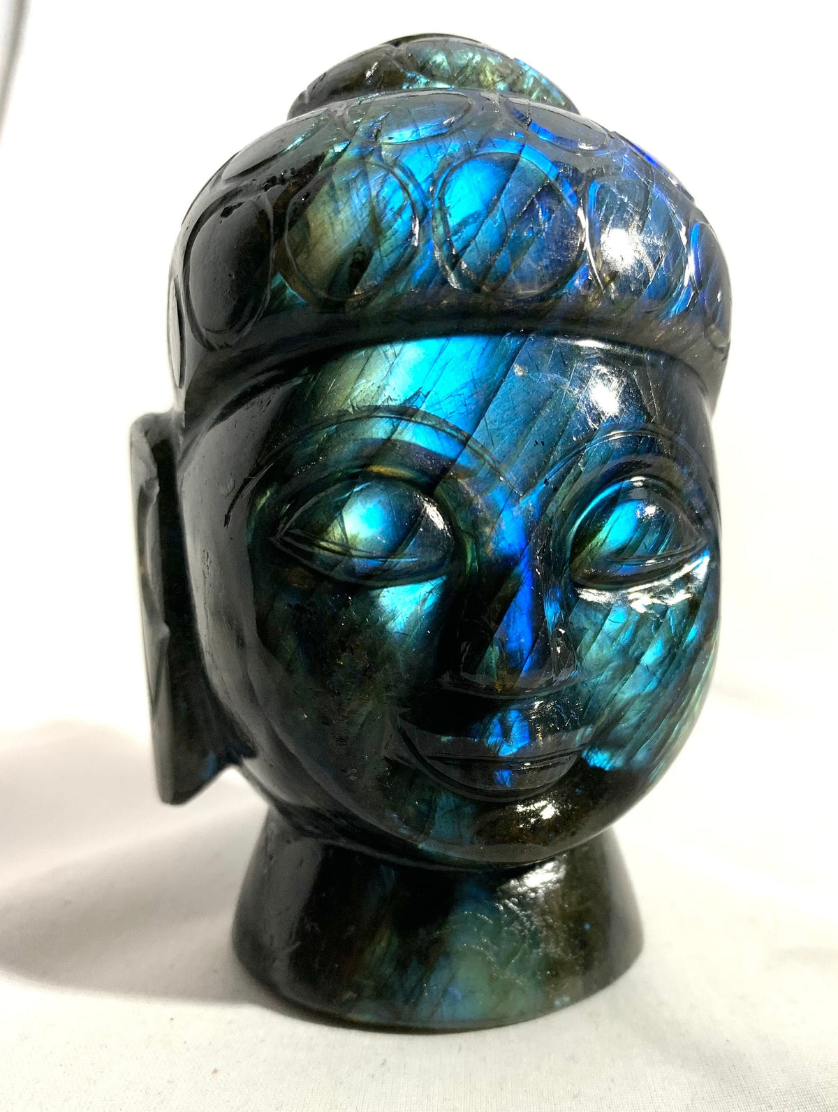 Natural Labradorite Buddha - Natural Gemstone Buddha - Healing Buddha  - Carved Gemstone Figurine - Gemstone Gift - Buddha Gift