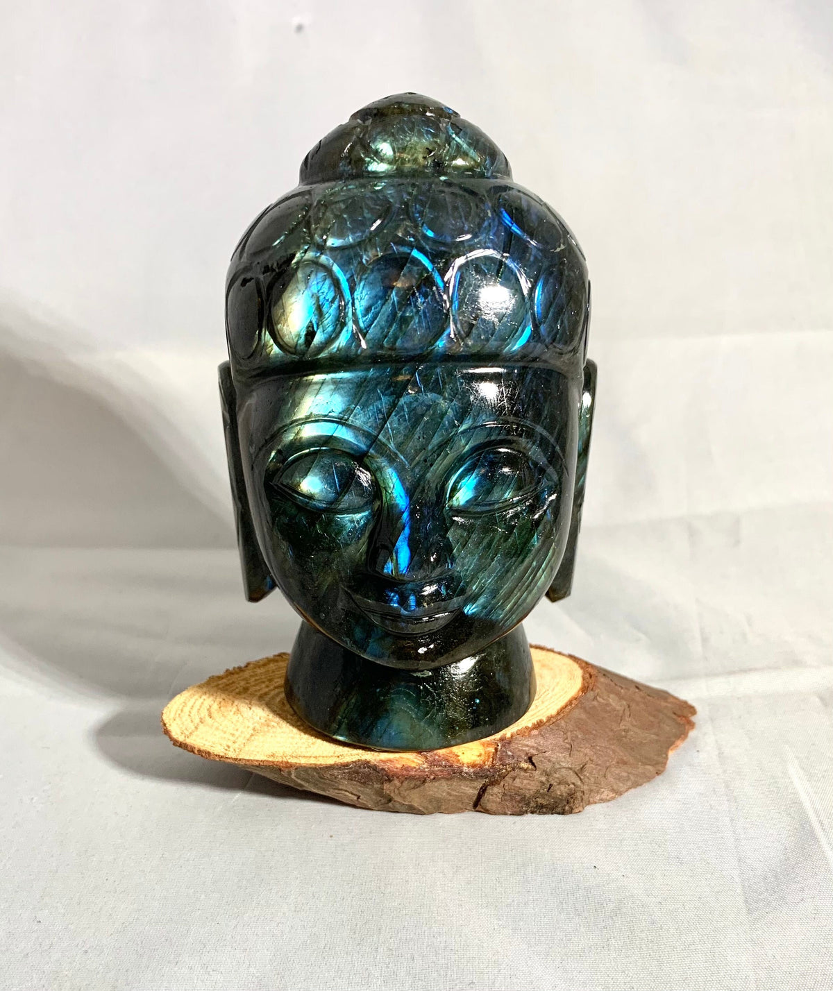 Natural Labradorite Buddha - Natural Gemstone Buddha - Healing Buddha  - Carved Gemstone Figurine - Gemstone Gift - Buddha Gift