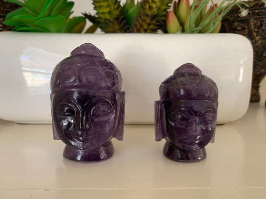 Amethyst Buddha - Natural Gemstone Buddha - Healing Buddha - Healing Amethyst Buddha - Carved Gemstone Figurine - Gemstone Christmas Gift