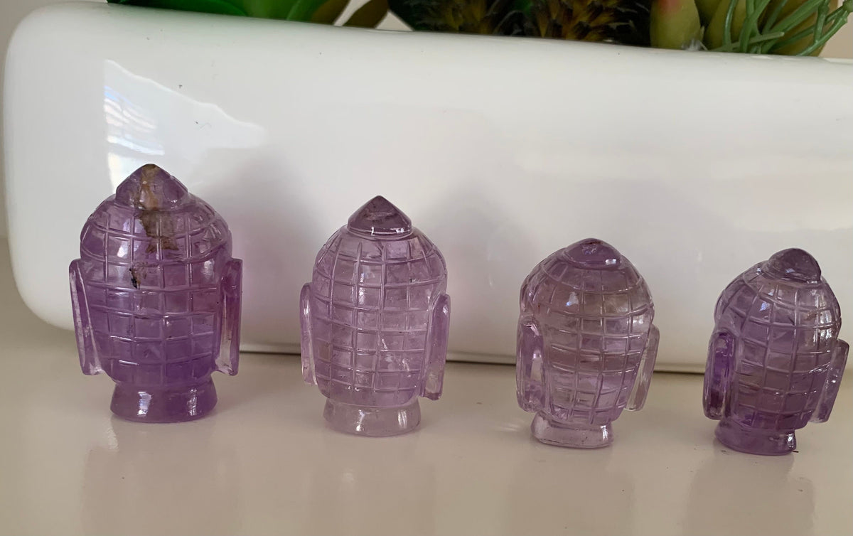 Rare Quality Amethyst Buddha - Natural Gemstone Healing Buddha - Healing Amethyst Buddha - Carved Figurine - Gemstone Christmas Gift