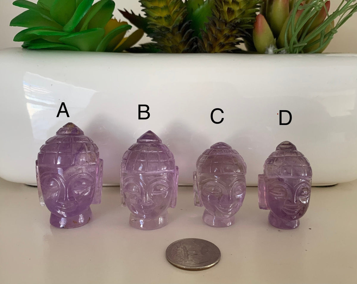 Rare Quality Amethyst Buddha - Natural Gemstone Healing Buddha - Healing Amethyst Buddha - Carved Figurine - Gemstone Christmas Gift