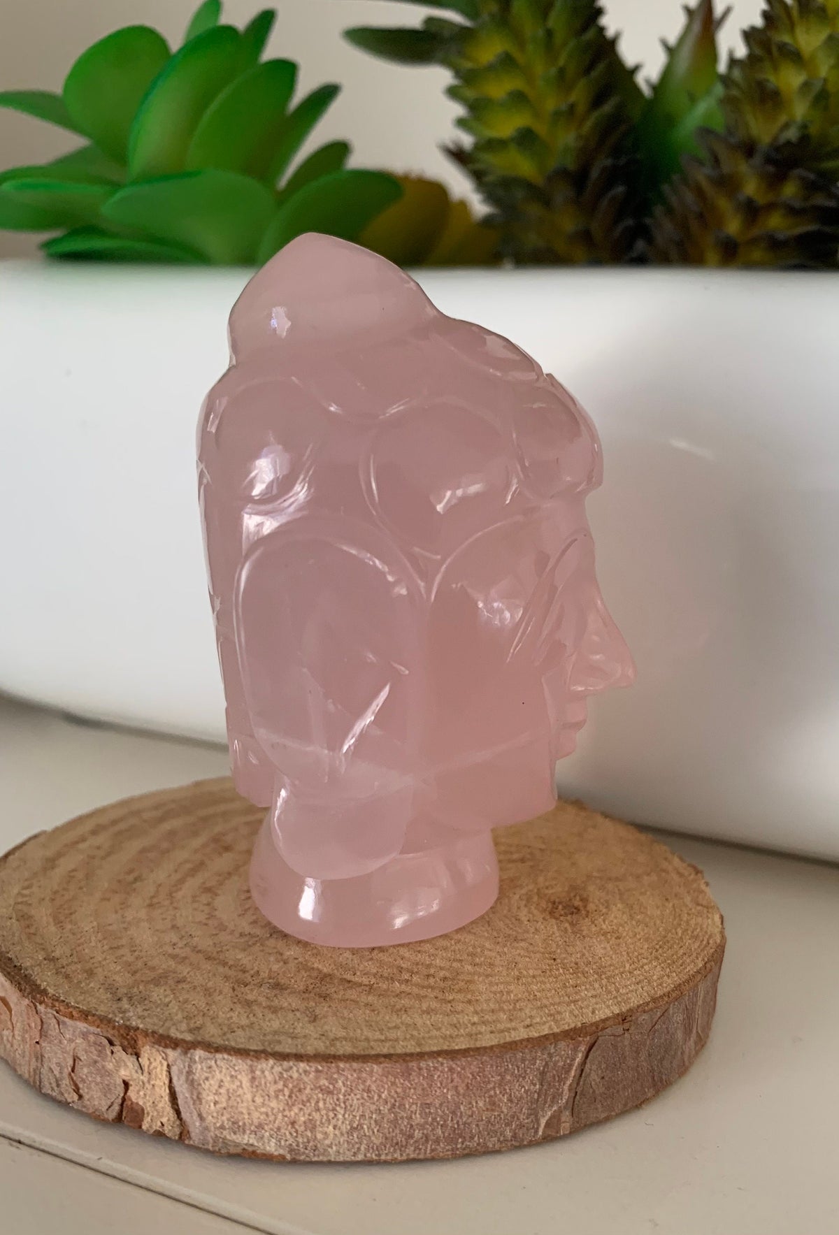 Rose Quartz Buddha - Natural Gemstone Buddha - Healing Buddha - Healing Rose Quartz Buddha - Carved Gemstone Figurine - Gemstone Gift