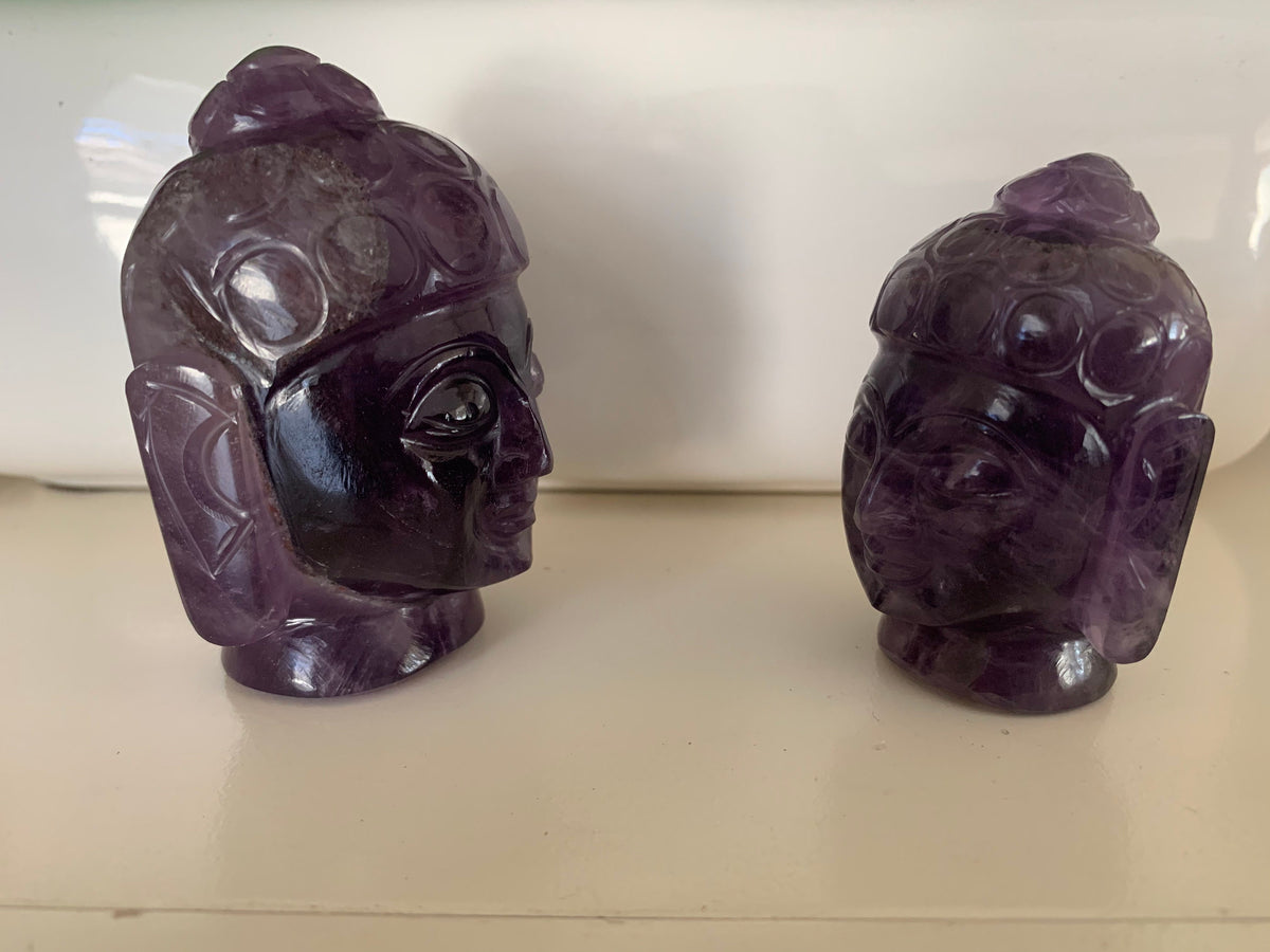 Amethyst Buddha - Natural Gemstone Buddha - Healing Buddha - Healing Amethyst Buddha - Carved Gemstone Figurine - Gemstone Christmas Gift