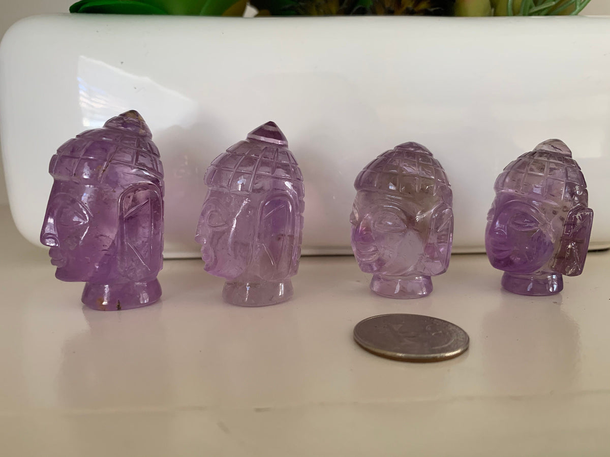 Rare Quality Amethyst Buddha - Natural Gemstone Healing Buddha - Healing Amethyst Buddha - Carved Figurine - Gemstone Christmas Gift