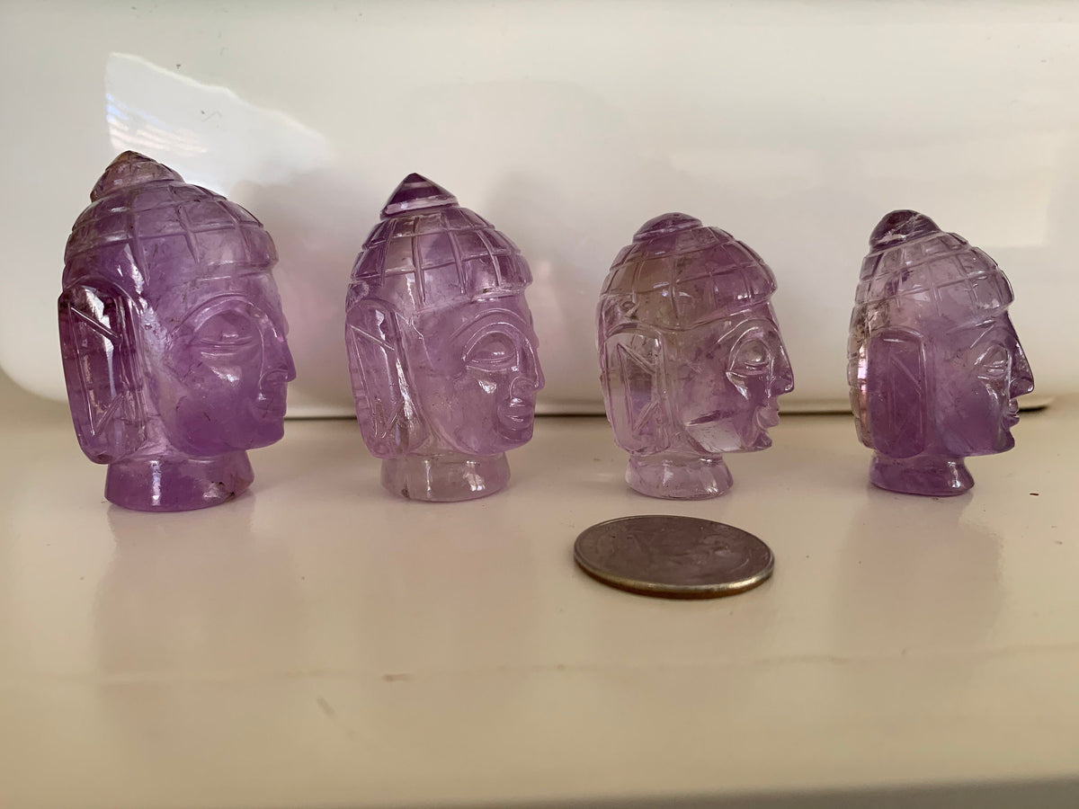 Rare Quality Amethyst Buddha - Natural Gemstone Healing Buddha - Healing Amethyst Buddha - Carved Figurine - Gemstone Christmas Gift