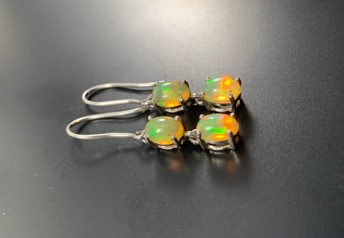 Top Quality Opal Earrings - Opal Earrings - Opal Danglers - October Birthstone - Gift for Her - Solid 925 Sterling Silver Earrings
