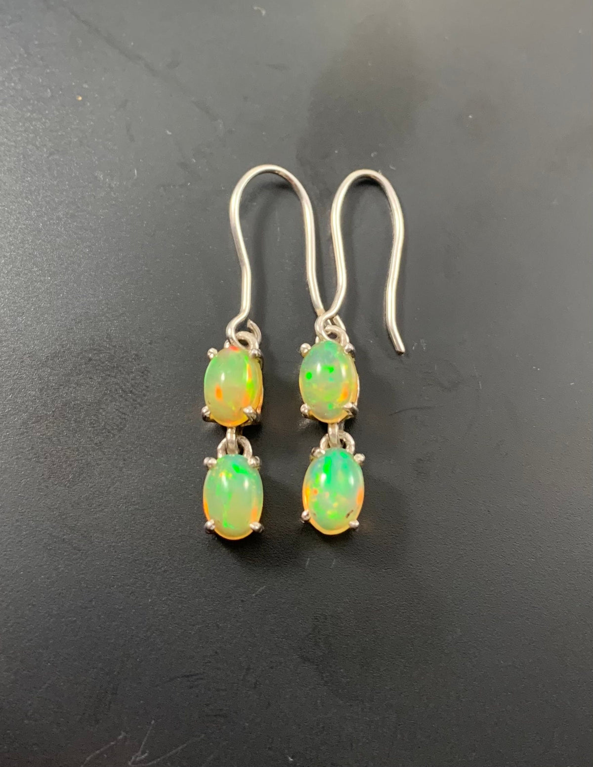 Top Quality Opal Earrings - Opal Earrings - Opal Danglers - October Birthstone - Gift for Her - Solid 925 Sterling Silver Earrings