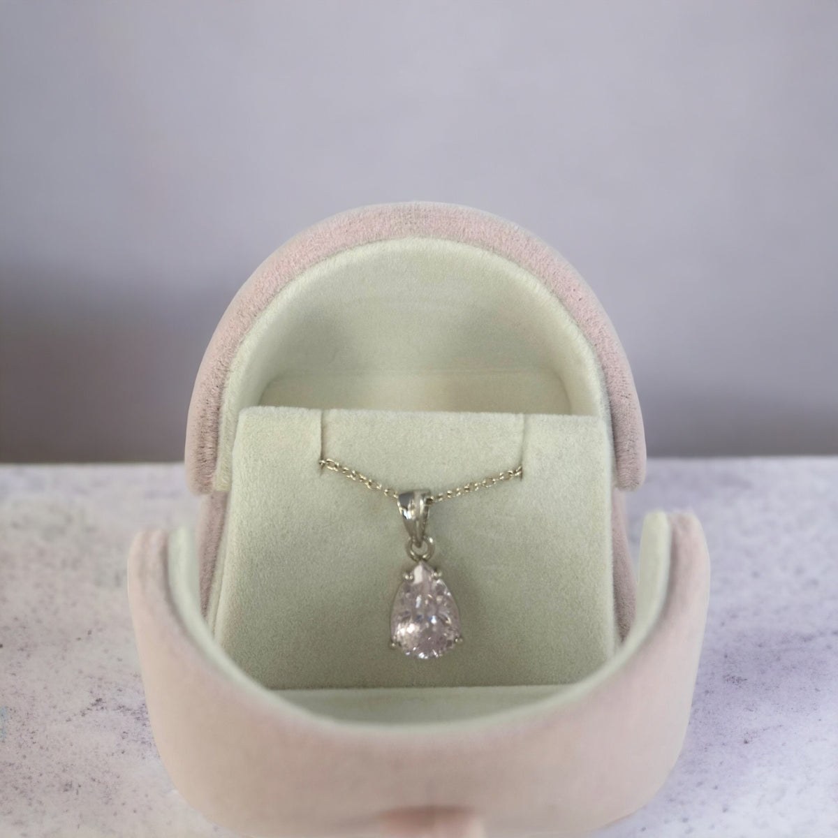 Natural Kunzite Pear-Shaped Pendant - Rare Gemstone -Light Lavender Gemstone Pendant - Solid 925 Sterling Silver Pendant - Kunzite Pendant