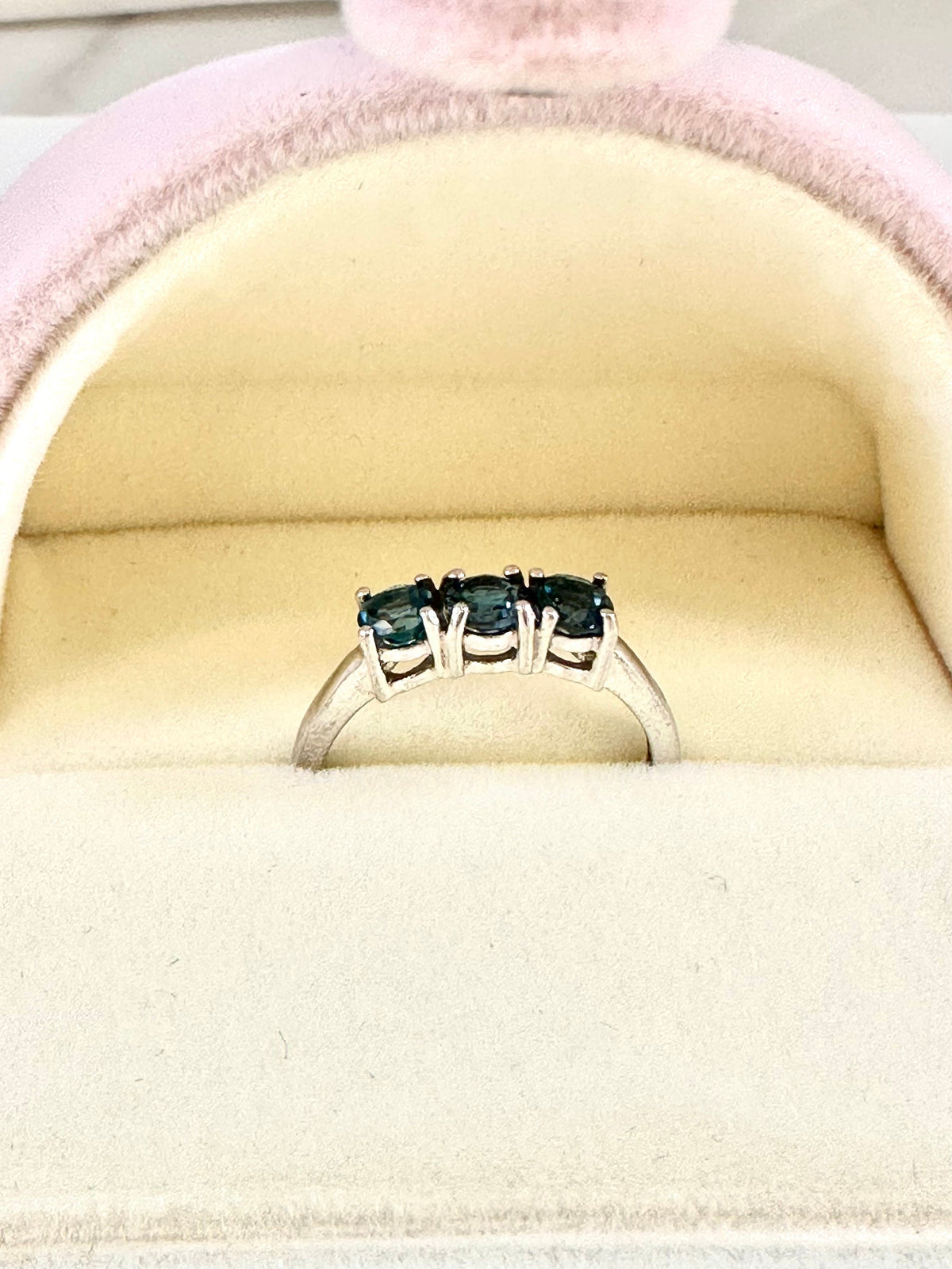 Natural London Blue Topaz Ring - US 7.75 - Blue Topaz Ring - November Birthstone - Gemstone Ring - Gift for Her - Solid Sterling Silver Ring